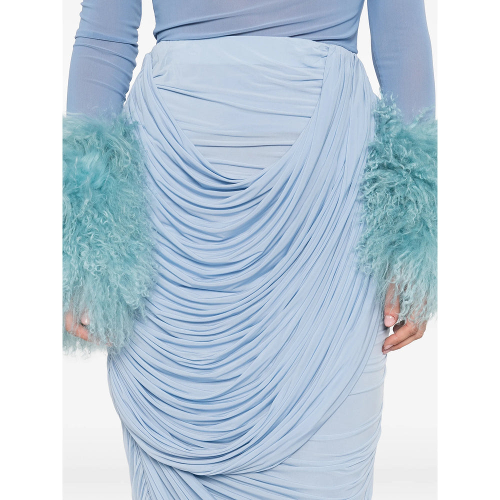 Magda Butrym Blue Skirts - Asymmetric & Draped Skirts Women MAGDA BUTRYM