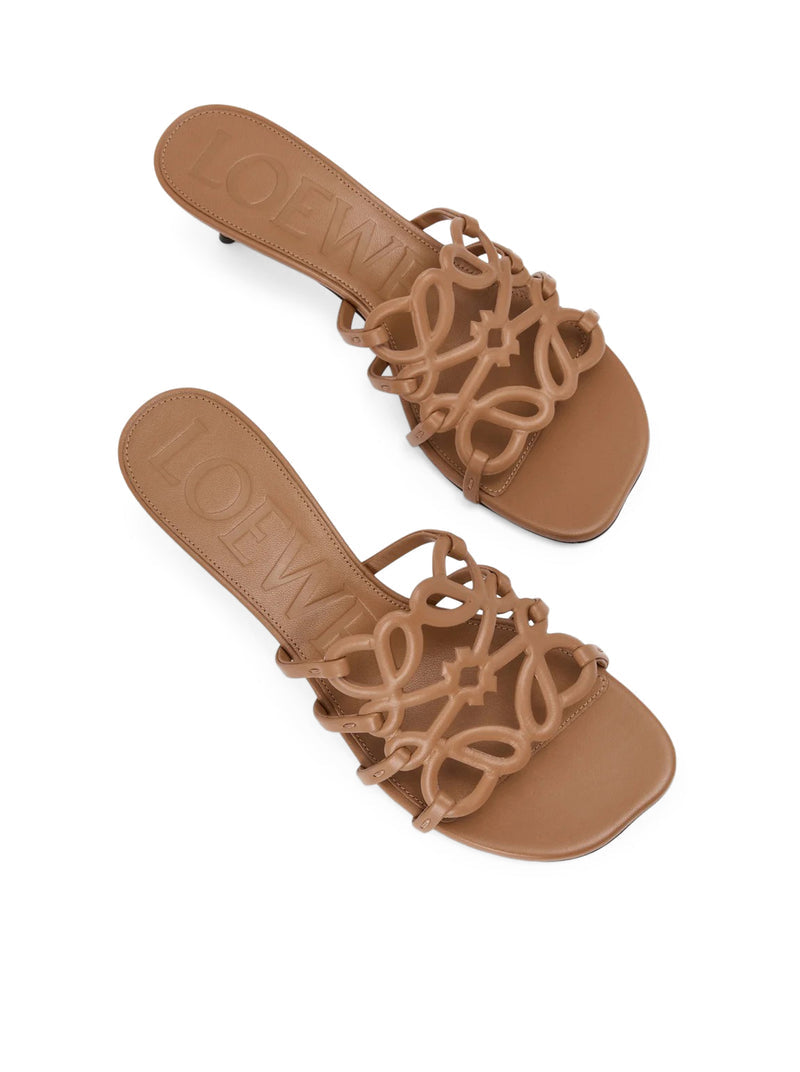 Loewe X Paula`S Ibiza Women Petal Anagram Slide In Soft Calfskin LOEWE