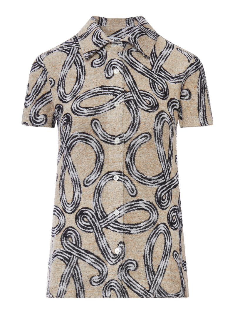 Loewe X Paula`S Ibiza Women Terry Cloth Shirt With All-Over Anagram Jacquard LOEWE