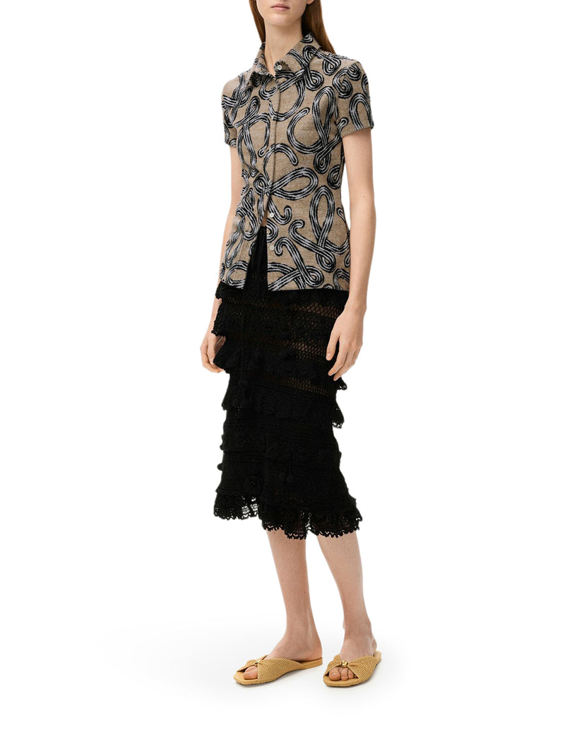 Loewe X Paula`S Ibiza Women Terry Cloth Shirt With All-Over Anagram Jacquard LOEWE