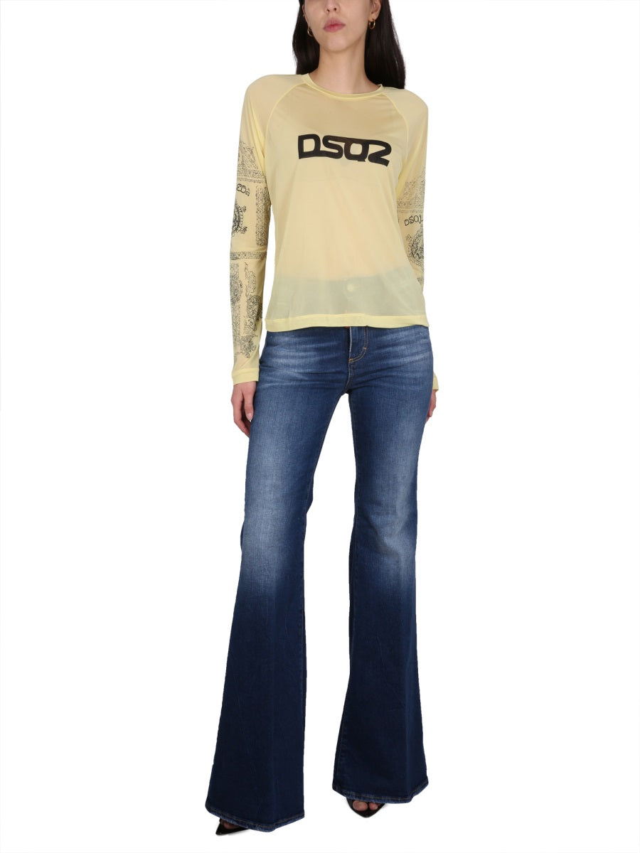 Dsquared Women Logo Print T-Shirt DSQUARED2