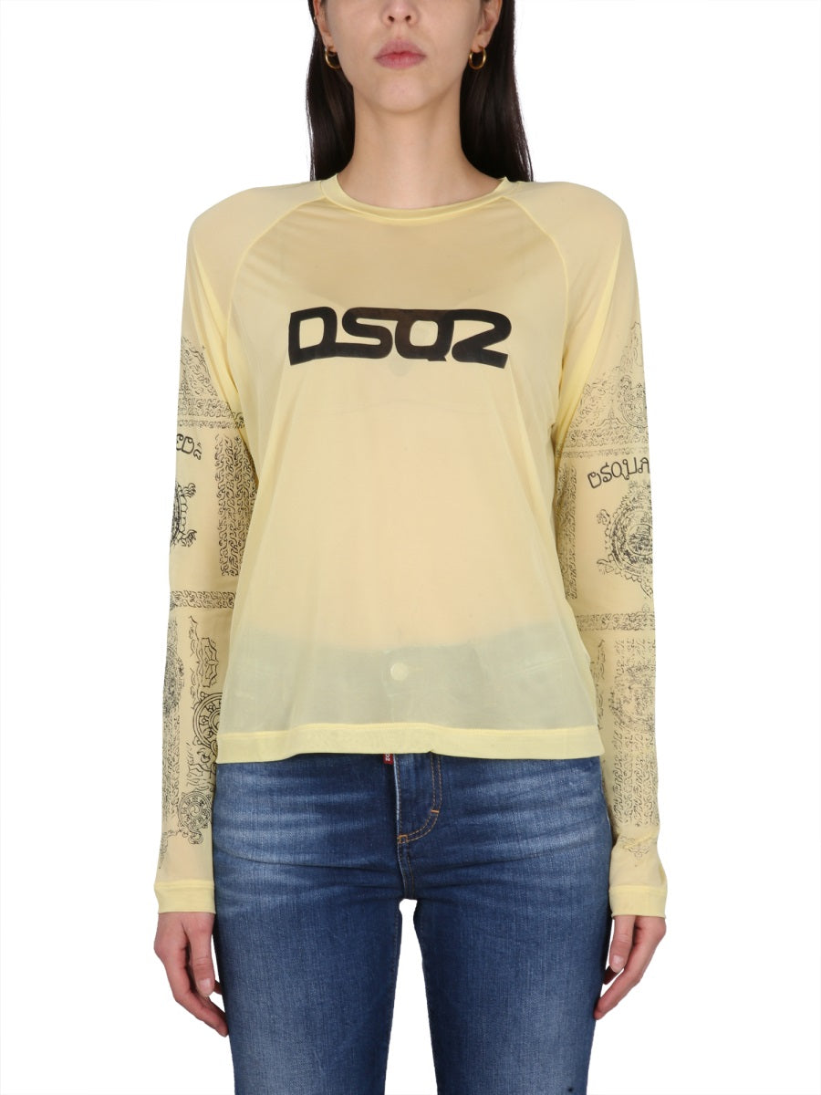Dsquared Women Logo Print T-Shirt DSQUARED2
