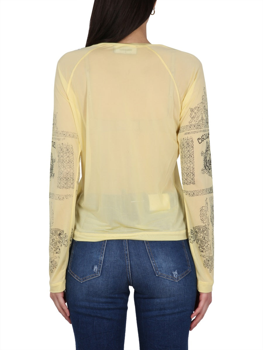 Dsquared Women Logo Print T-Shirt DSQUARED2