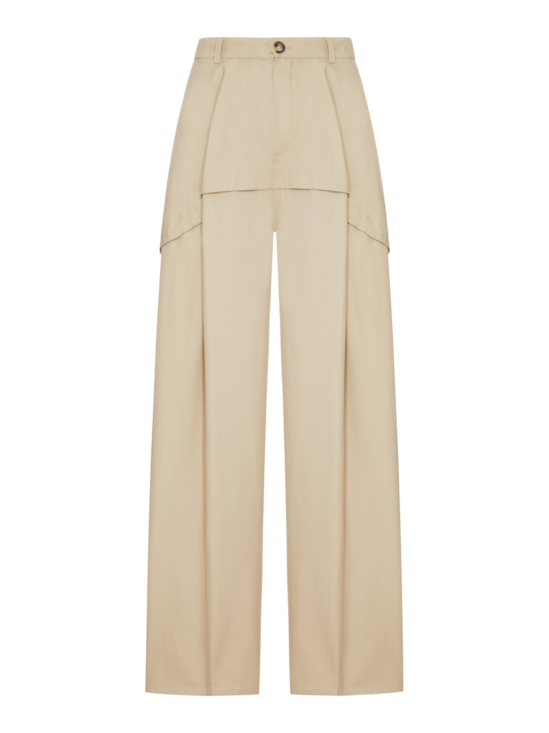 Loewe X Paula`S Ibiza Women Lightweight Cotton Trousers With Asymmetric Panel Construction LOEWE