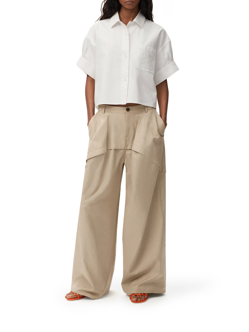 Loewe X Paula`S Ibiza Women Lightweight Cotton Trousers With Asymmetric Panel Construction LOEWE