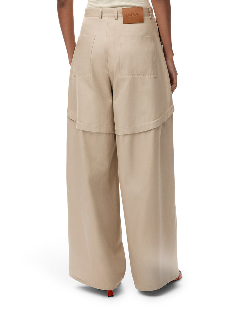 Loewe X Paula`S Ibiza Women Lightweight Cotton Trousers With Asymmetric Panel Construction LOEWE