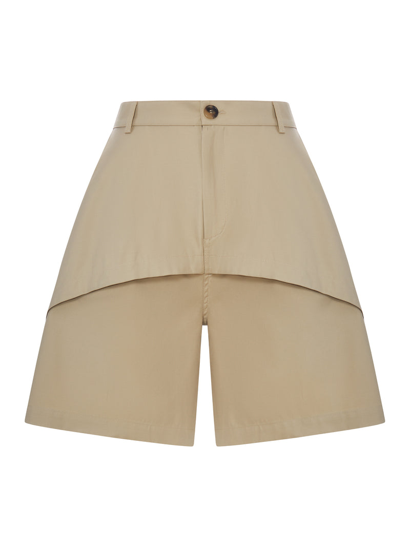 Loewe X Paula`S Ibiza Women Lightweight Cotton Shorts With Asymmetric Panel Construction LOEWE