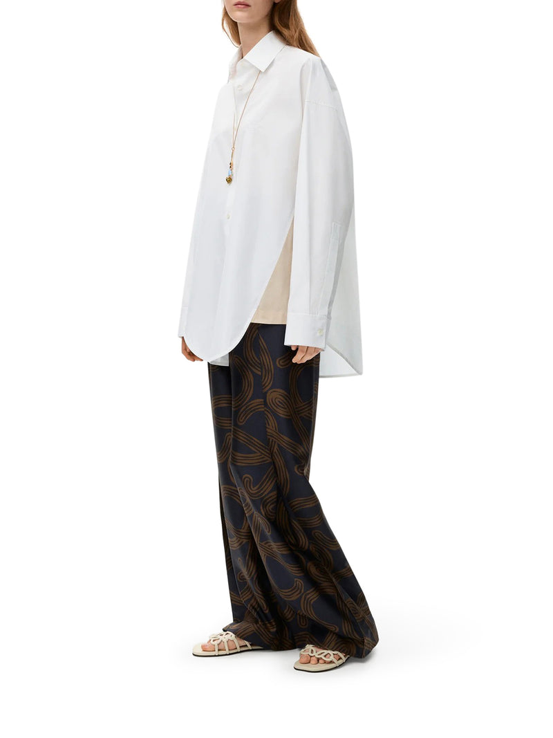 Loewe X Paula`S Ibiza Women Asymmetric Cotton Poplin Shirt LOEWE