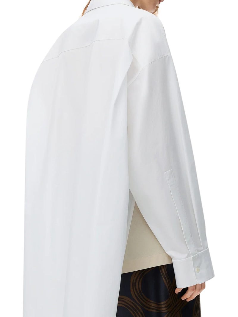 Loewe X Paula`S Ibiza Women Asymmetric Cotton Poplin Shirt LOEWE