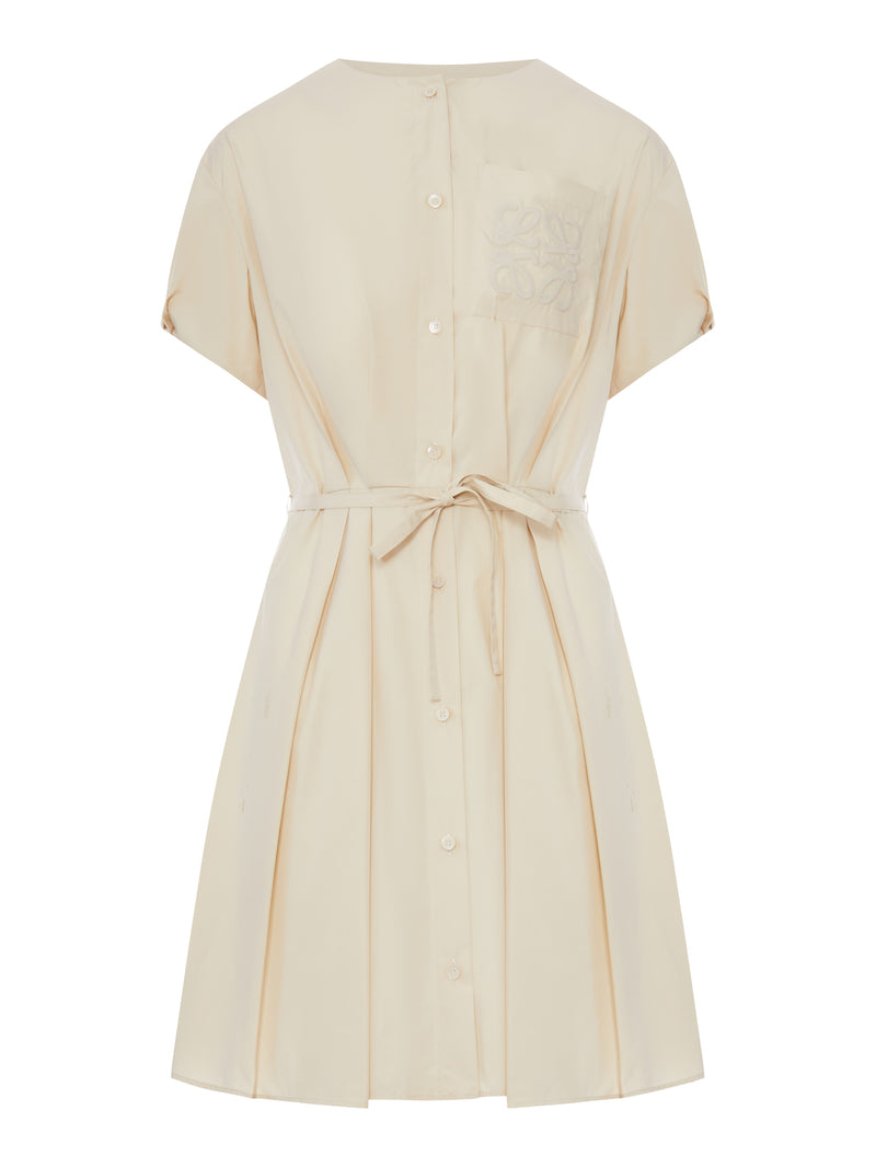 Loewe X Paula`S Ibiza Women Cotton Poplin Chemisier With Anagram Embroidery LOEWE