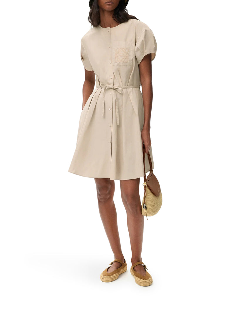 Loewe X Paula`S Ibiza Women Cotton Poplin Chemisier With Anagram Embroidery LOEWE