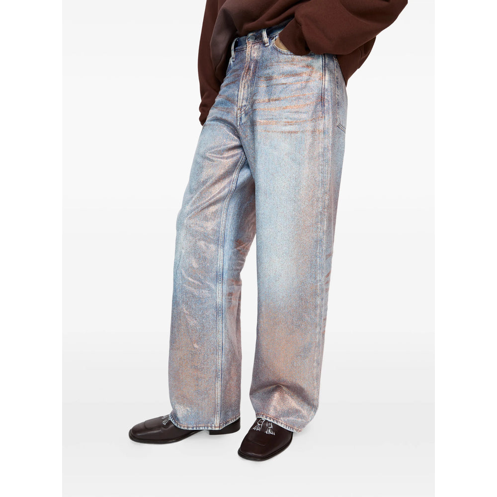 Acne Studios Blue Denim - Wide-Leg Jeans Men ACNE STUDIOS