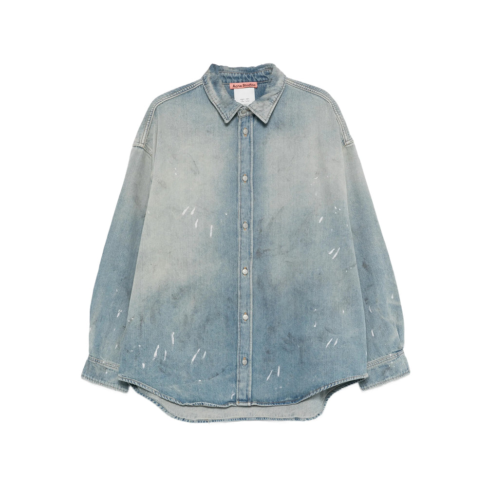Acne Studios Blue Shirts Men ACNE STUDIOS