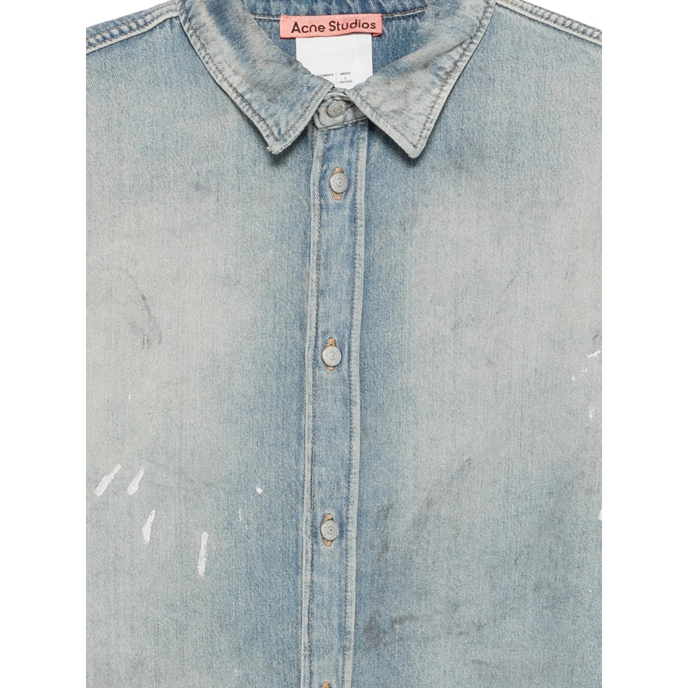 Acne Studios Blue Shirts Men ACNE STUDIOS