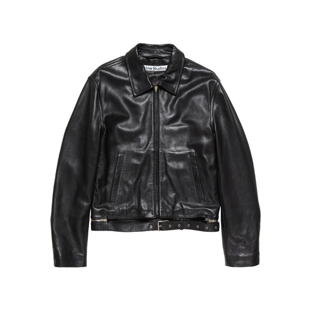 Acne Studios Black Jackets - Leather Jackets Men ACNE STUDIOS