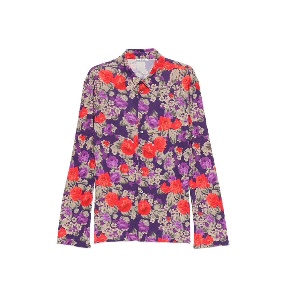 Acne Studios Purple Shirts Men ACNE STUDIOS