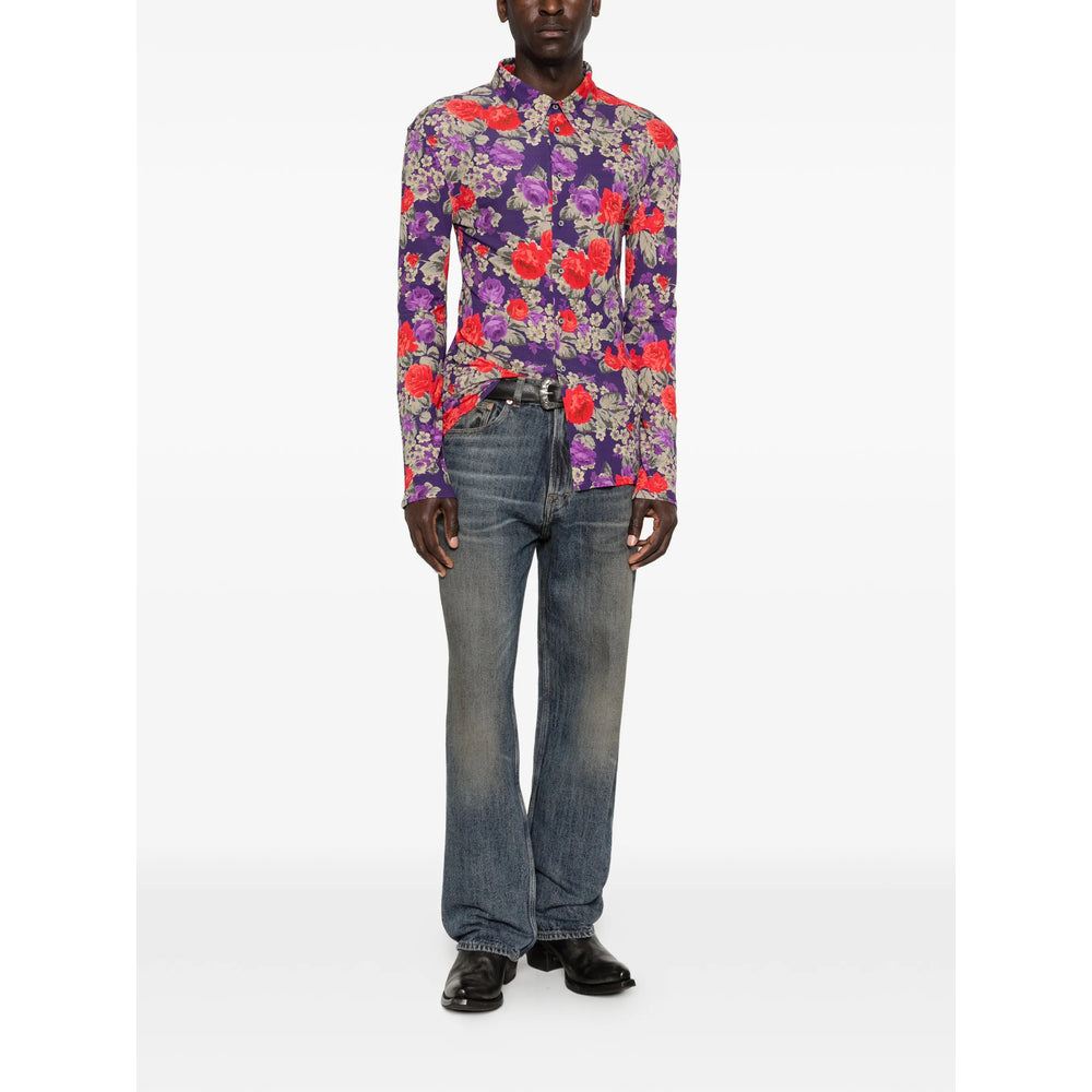 Acne Studios Purple Shirts Men ACNE STUDIOS