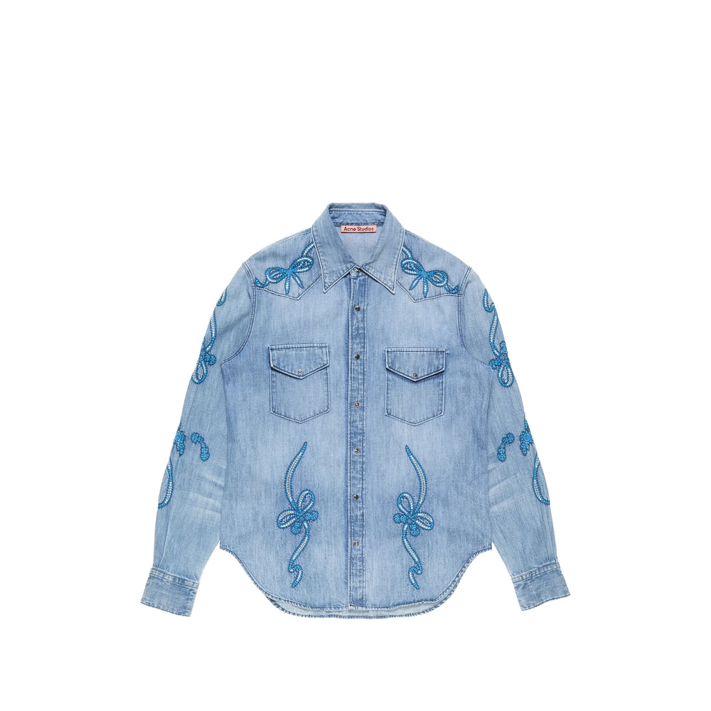 Acne Studios Blue Shirts Men ACNE STUDIOS