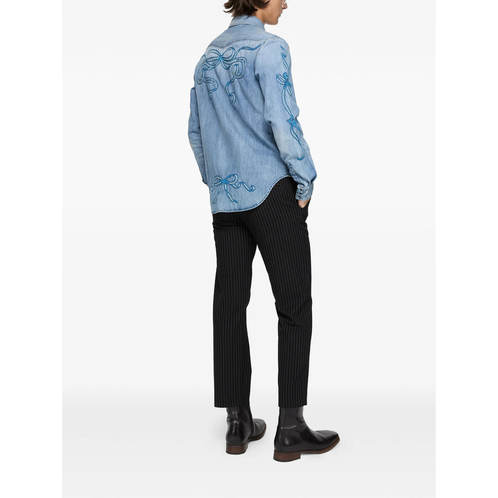Acne Studios Blue Shirts Men ACNE STUDIOS
