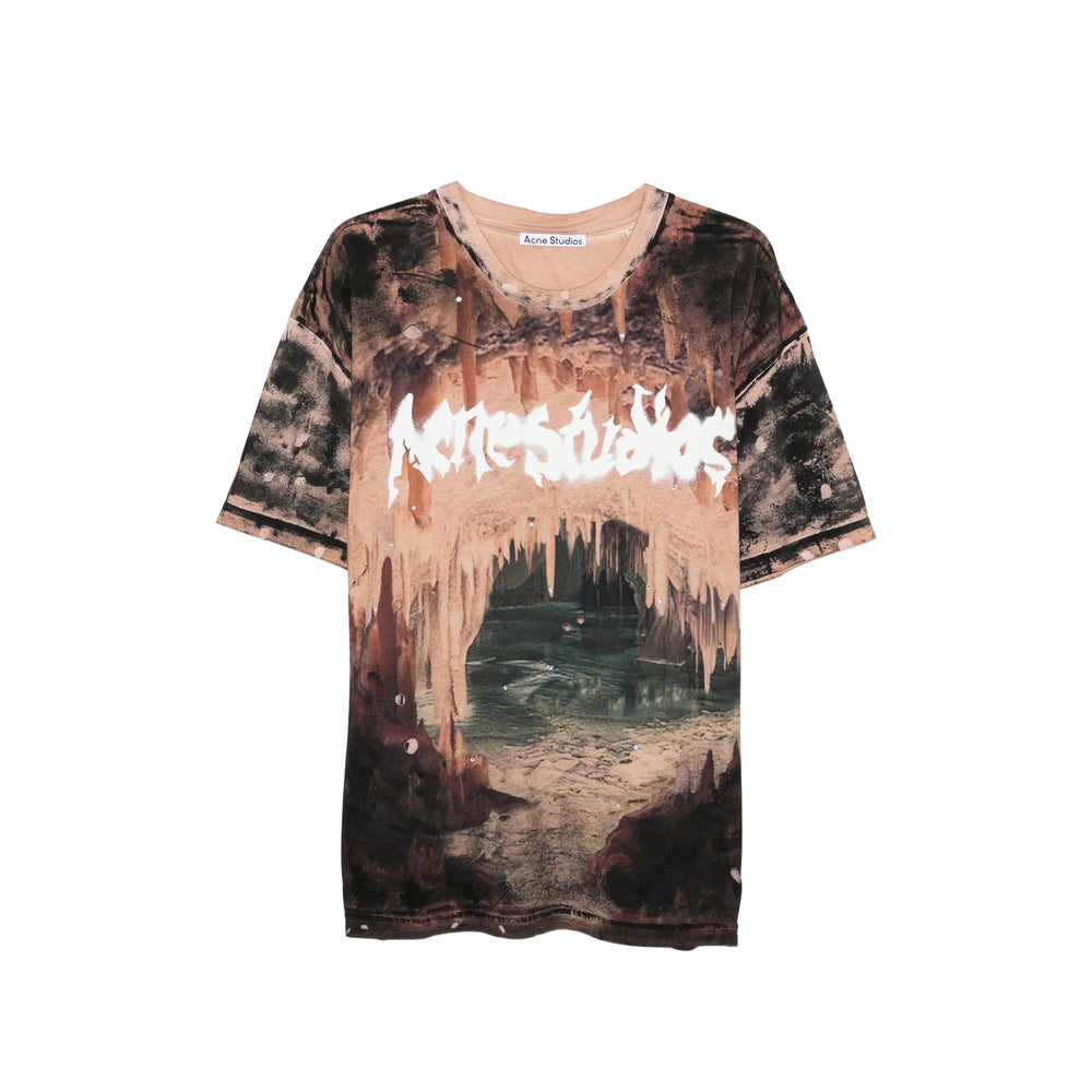 Acne Studios Neutrals T-Shirts & Vests - T-Shirts Men ACNE STUDIOS