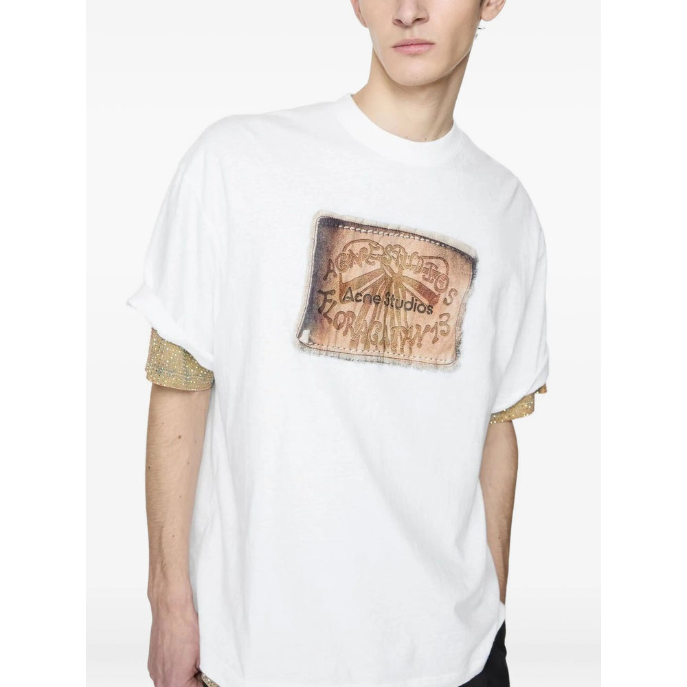 Acne Studios White T-Shirts & Vests - T-Shirts Men ACNE STUDIOS