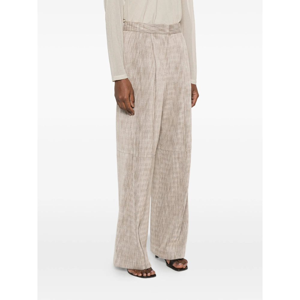 Giorgio Armani Neutrals Trousers - High-Waisted Trousers Women GIORGIO ARMANI
