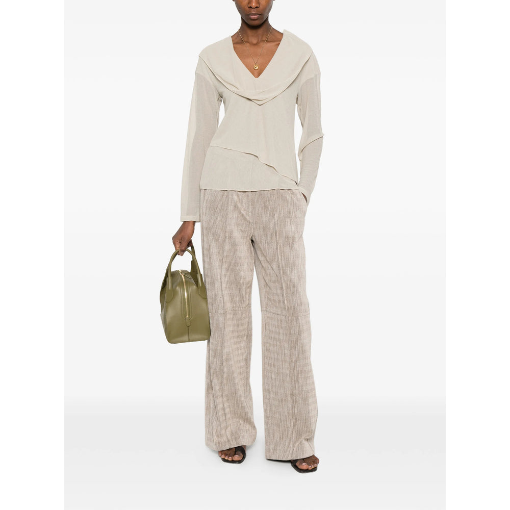 Giorgio Armani Neutrals Trousers - High-Waisted Trousers Women GIORGIO ARMANI