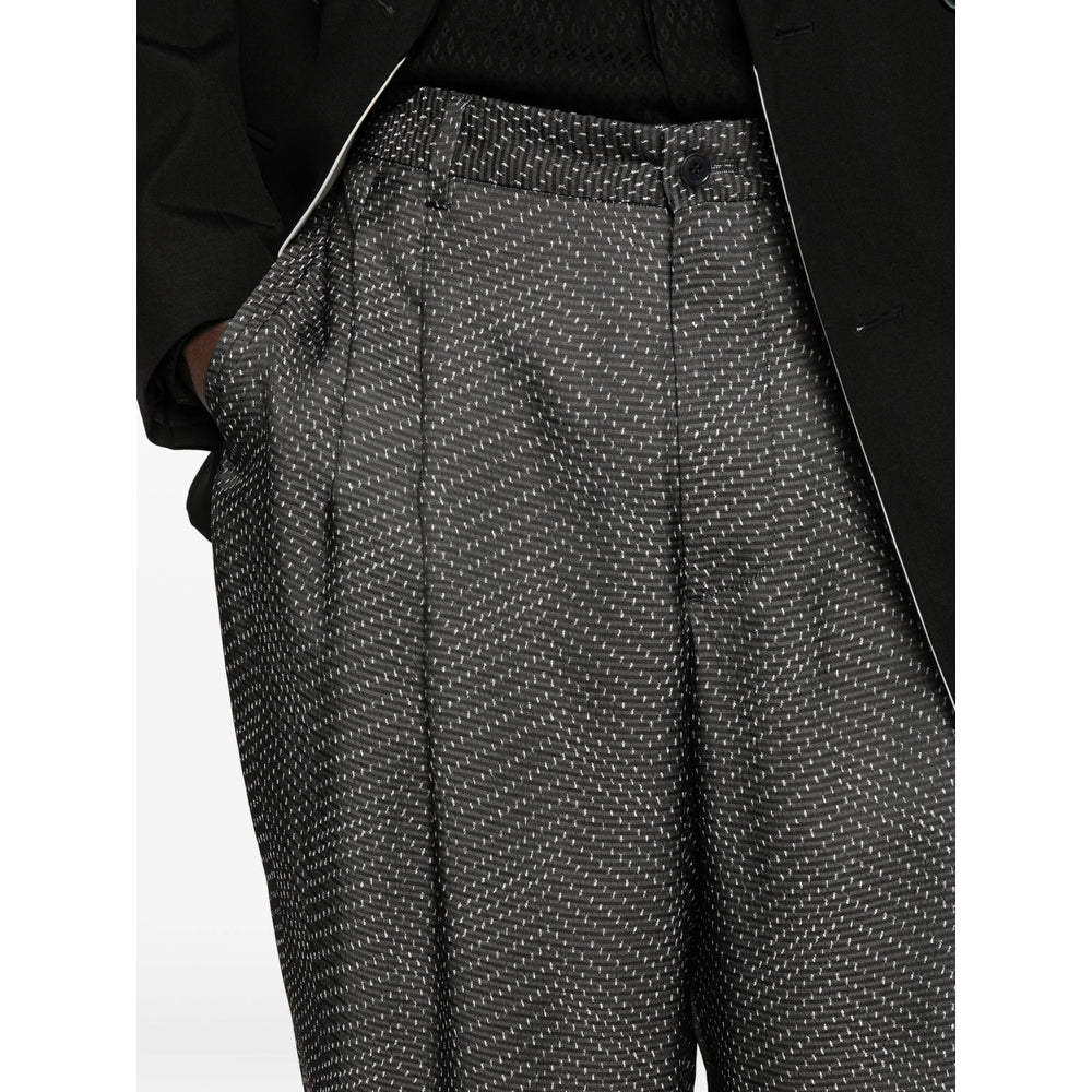 Giorgio Armani Grey Trousers - Regular & Straight-Leg Trousers Men GIORGIO ARMANI
