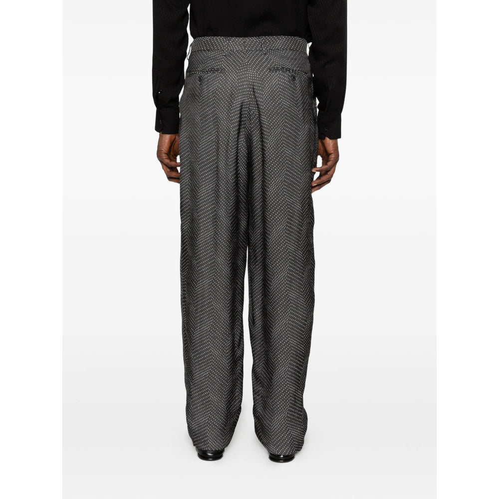 Giorgio Armani Grey Trousers - Regular & Straight-Leg Trousers Men GIORGIO ARMANI