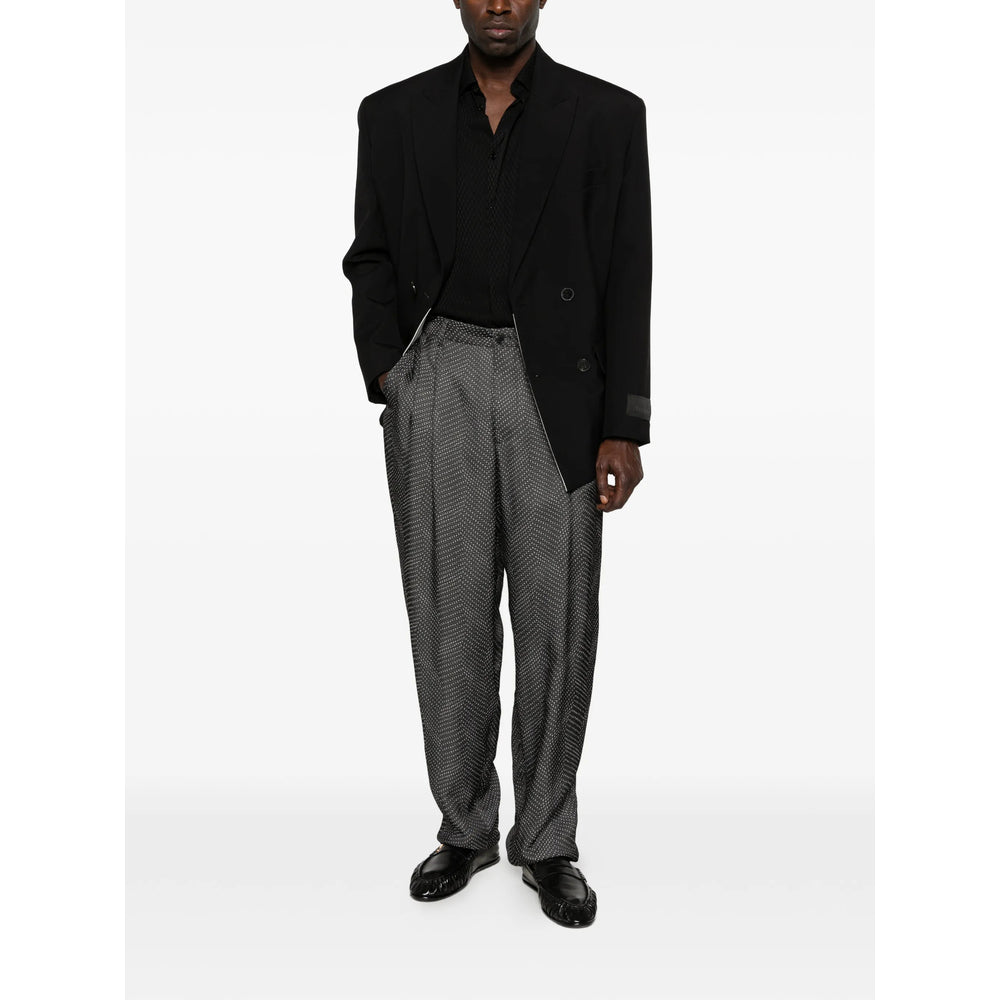 Giorgio Armani Grey Trousers - Regular & Straight-Leg Trousers Men GIORGIO ARMANI