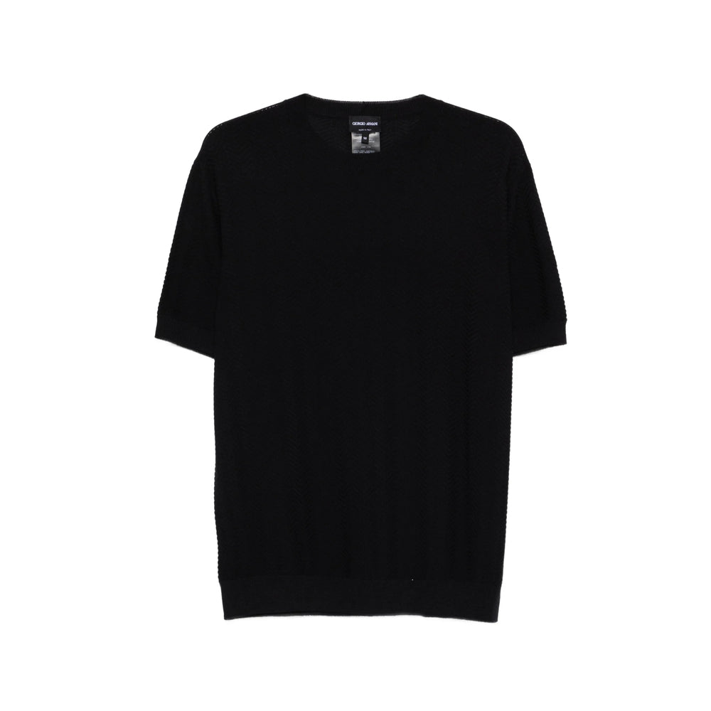 Giorgio Armani Black T-Shirts & Vests - T-Shirts Men GIORGIO ARMANI