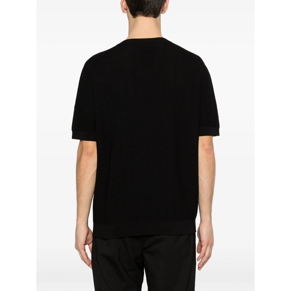 Giorgio Armani Black T-Shirts & Vests - T-Shirts Men GIORGIO ARMANI