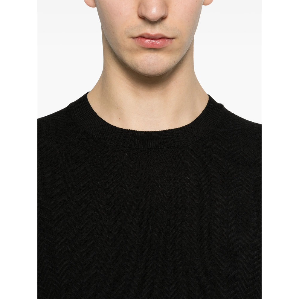Giorgio Armani Black T-Shirts & Vests - T-Shirts Men GIORGIO ARMANI