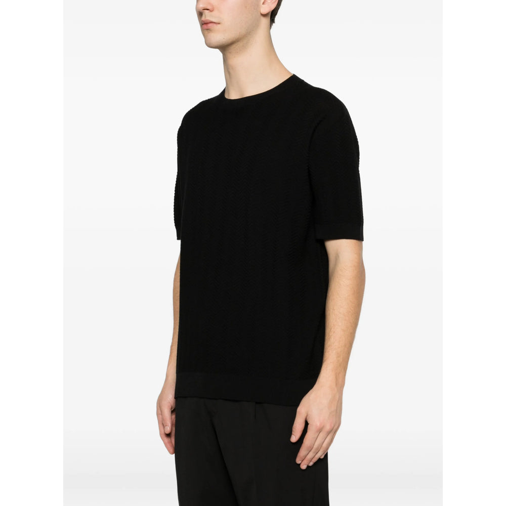 Giorgio Armani Black T-Shirts & Vests - T-Shirts Men GIORGIO ARMANI