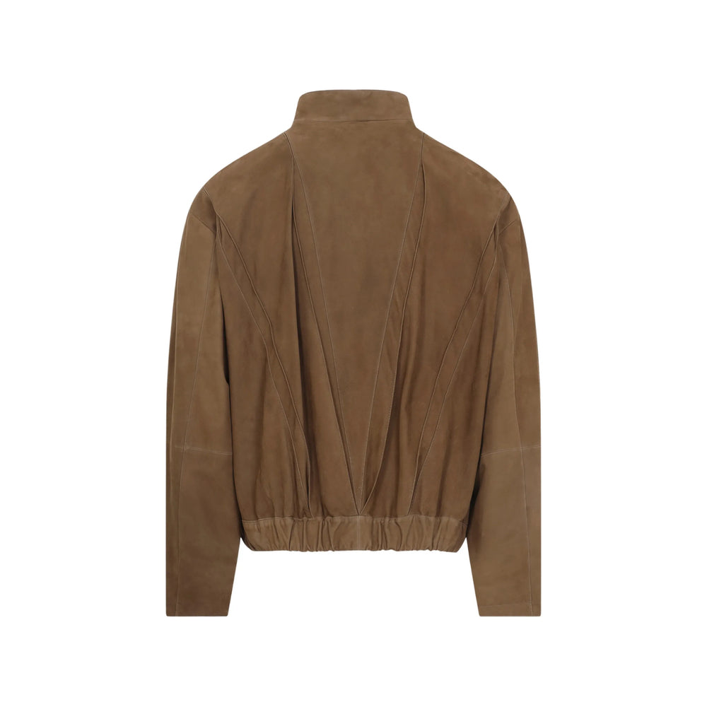 Giorgio Armani Brown Jackets - Leather Jackets Men GIORGIO ARMANI