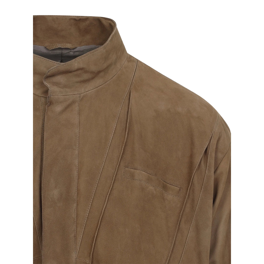 Giorgio Armani Brown Jackets - Leather Jackets Men GIORGIO ARMANI