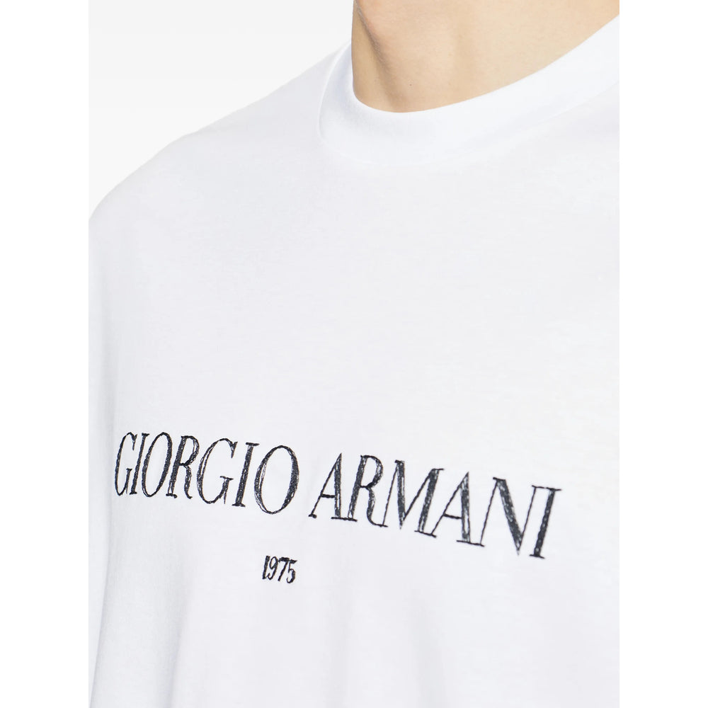 Giorgio Armani White T-Shirts & Vests - T-Shirts Men GIORGIO ARMANI