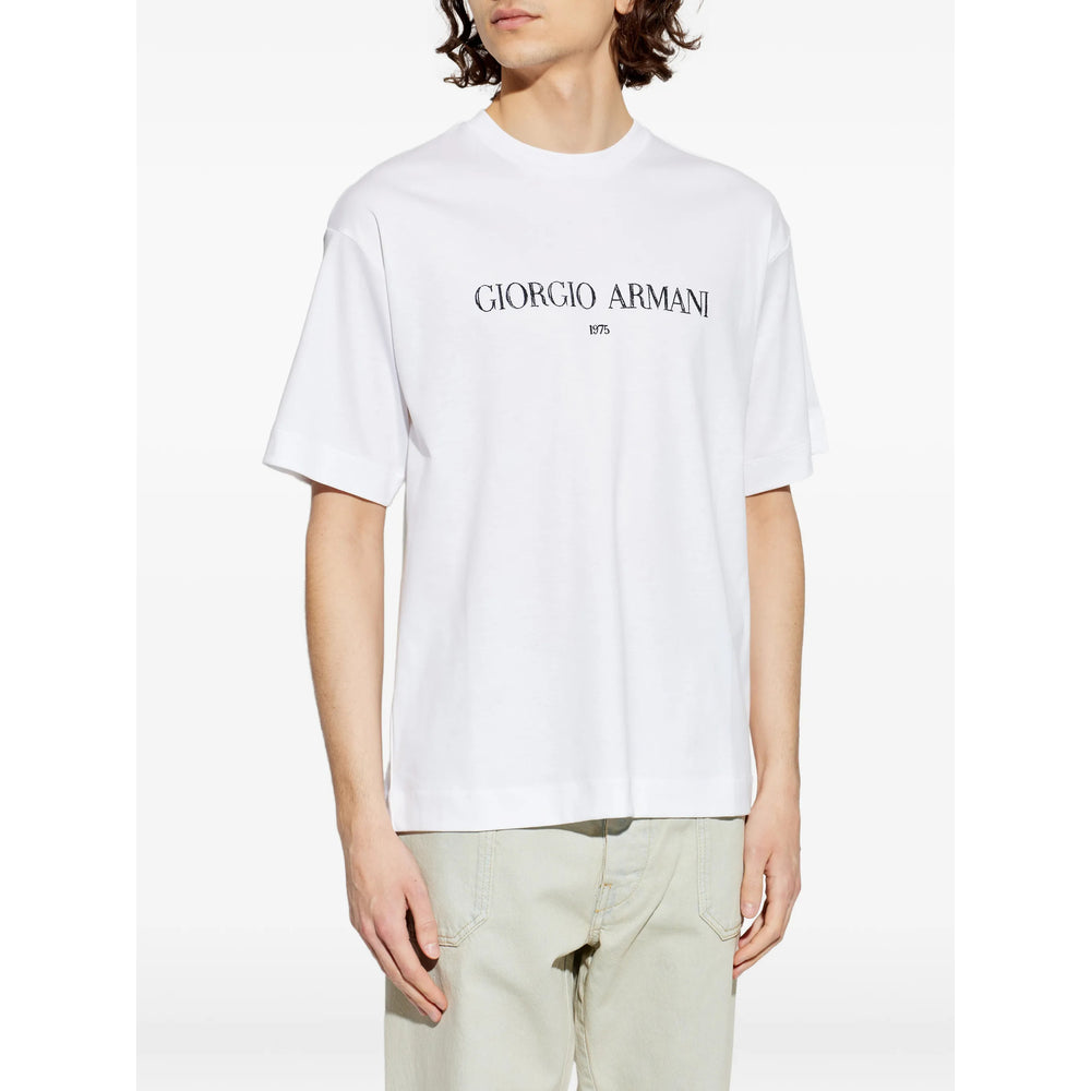 Giorgio Armani White T-Shirts & Vests - T-Shirts Men GIORGIO ARMANI