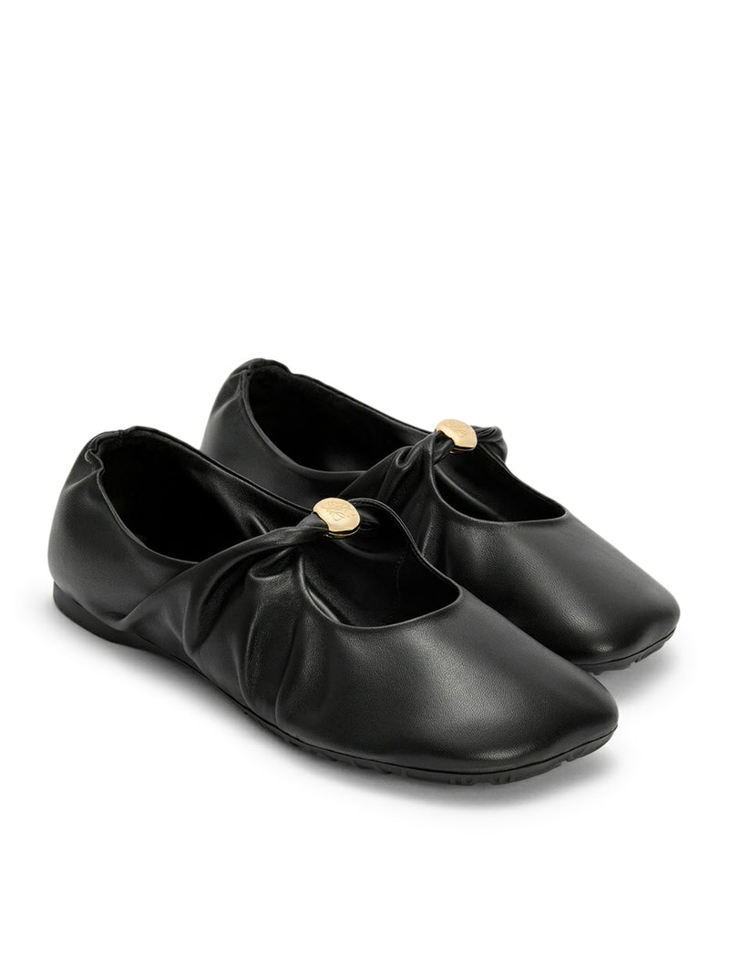 Loewe Women Pebble Ballerinas In Lambskin Nappa LOEWE
