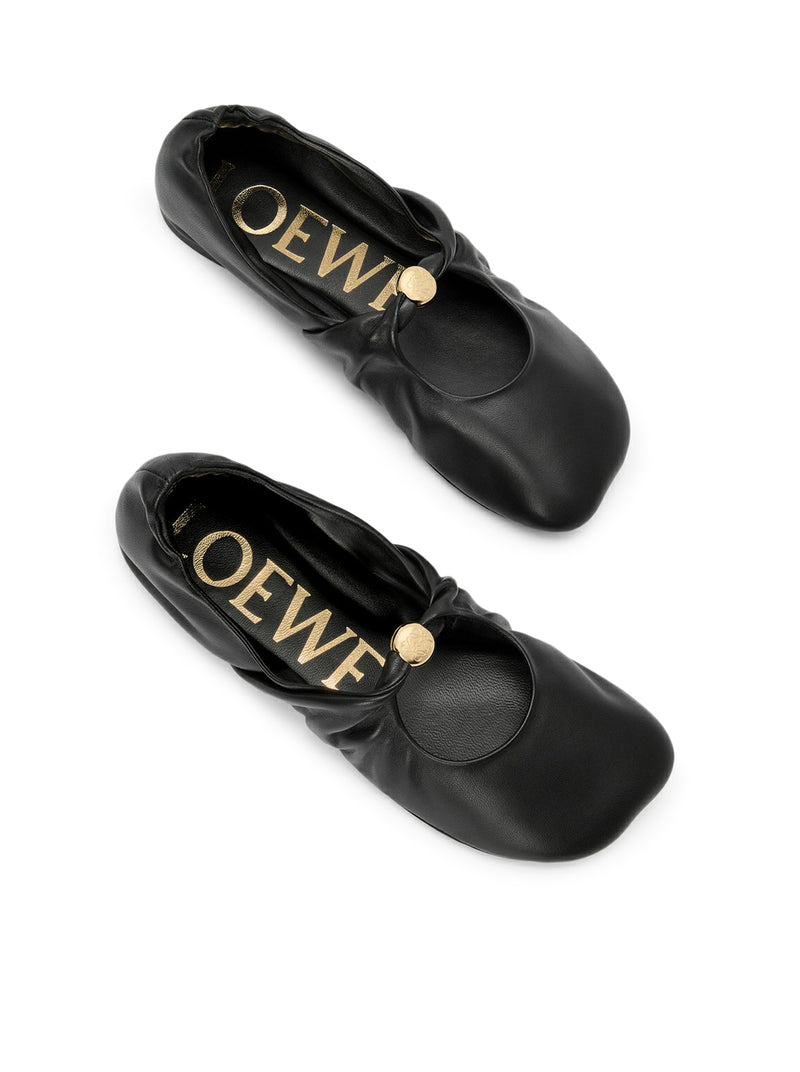 Loewe Women Pebble Ballerinas In Lambskin Nappa LOEWE