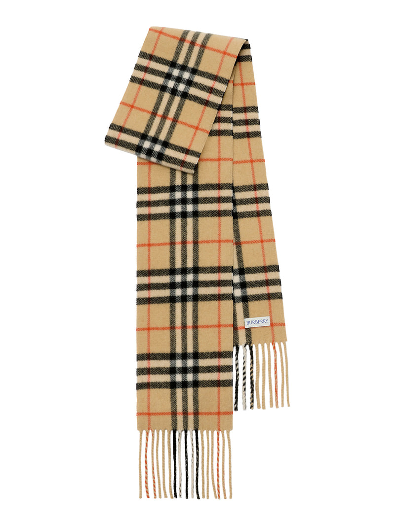 Burberry Women Thin Check Cashmere Scarf BURBERRY