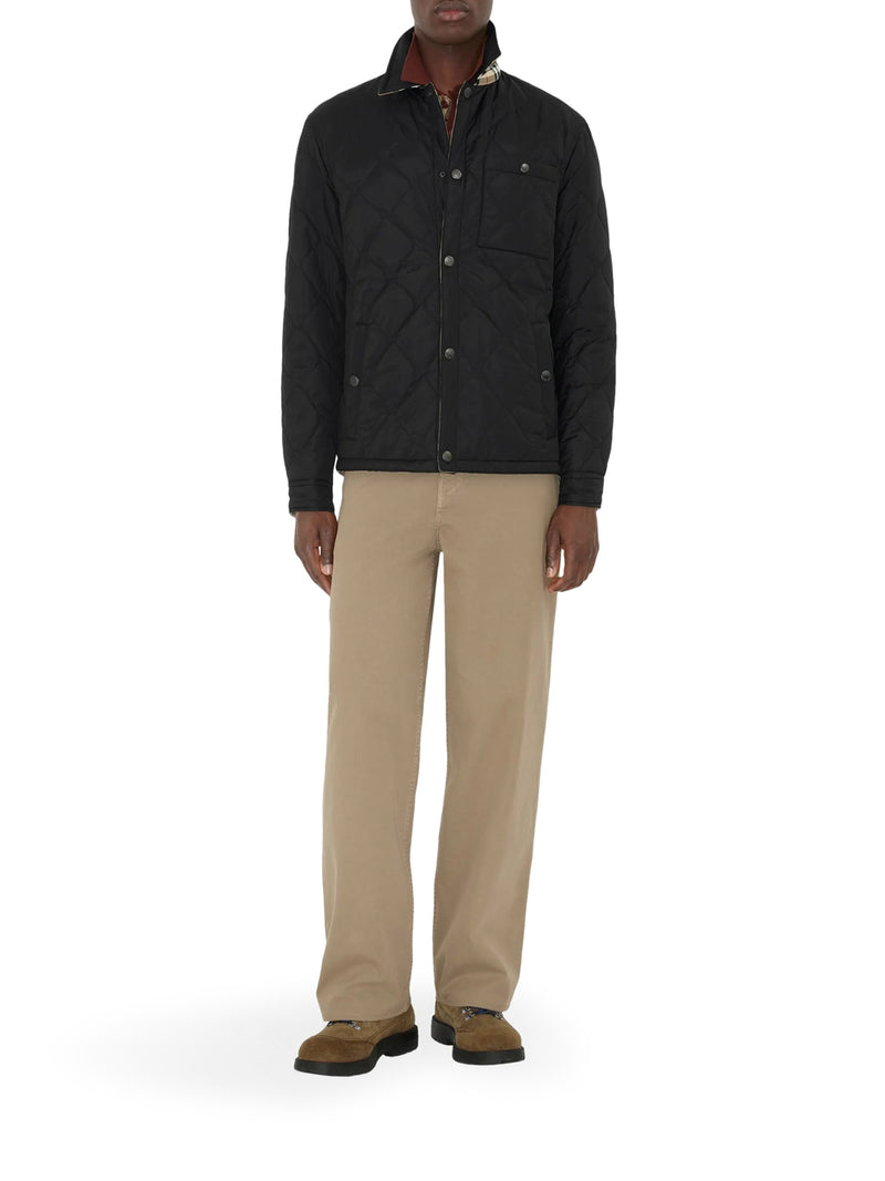 Burberry Men Reversible Quilted Nylon Overshirt BURBERRY