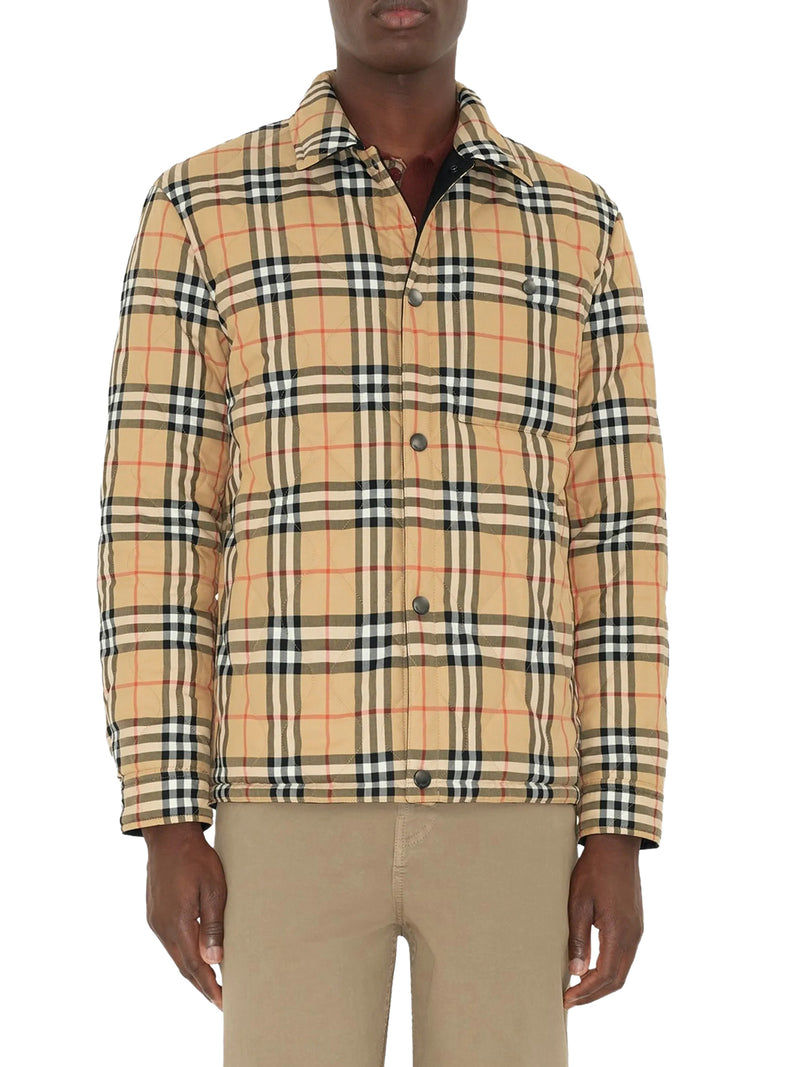 Burberry Men Reversible Quilted Nylon Overshirt BURBERRY