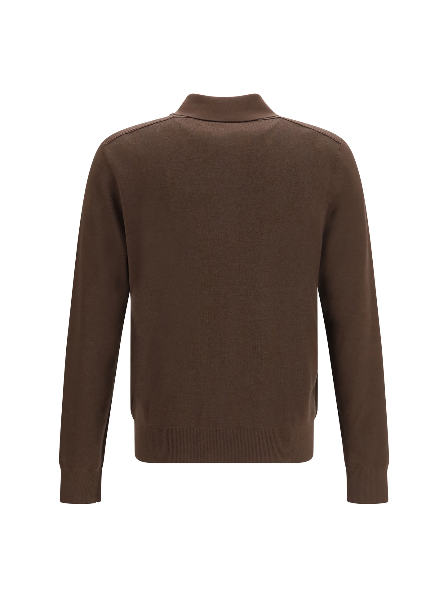Burberry Men Long-Sleeve Wool Polo BURBERRY