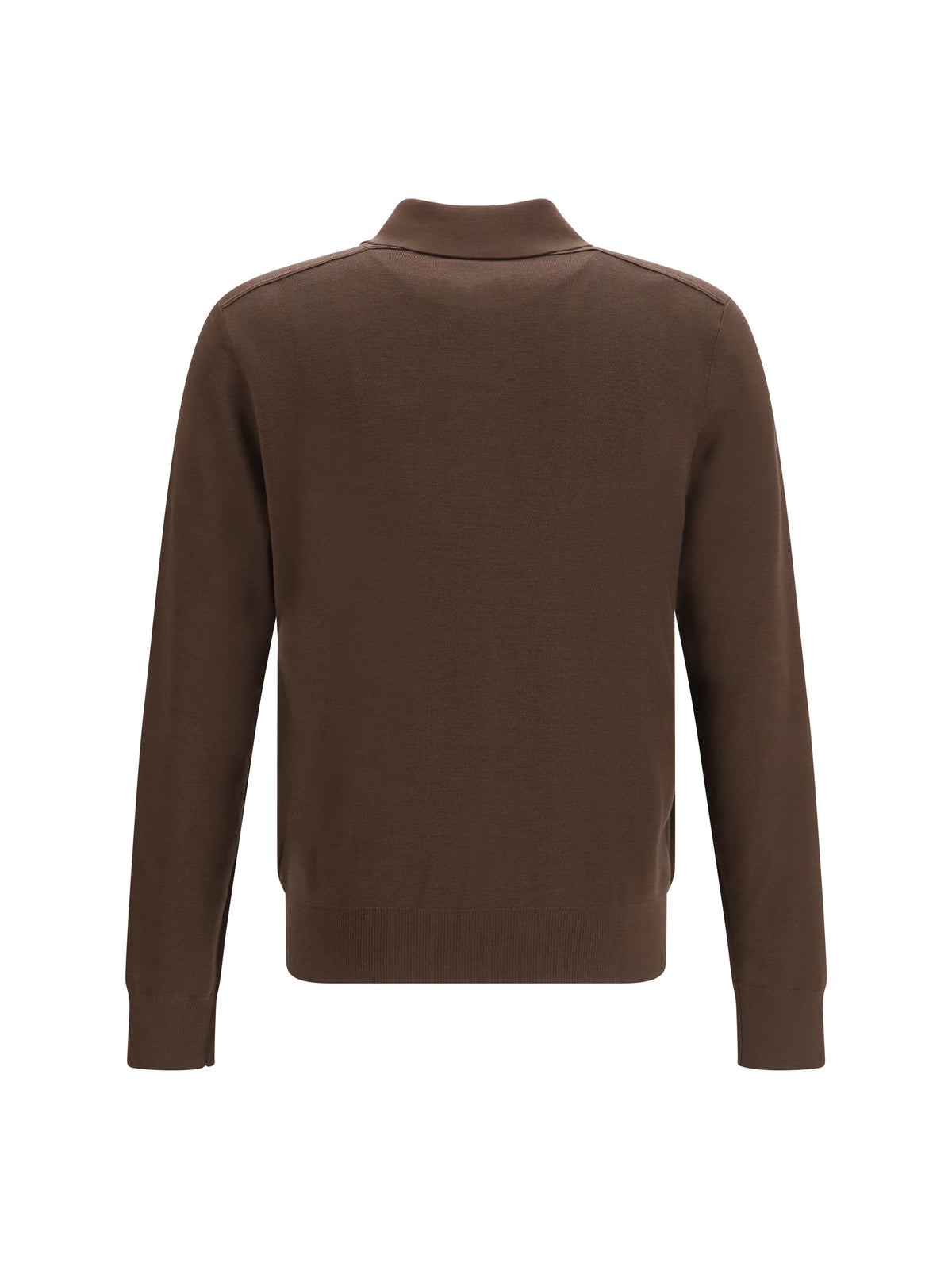 Burberry Men Long-Sleeve Wool Polo BURBERRY