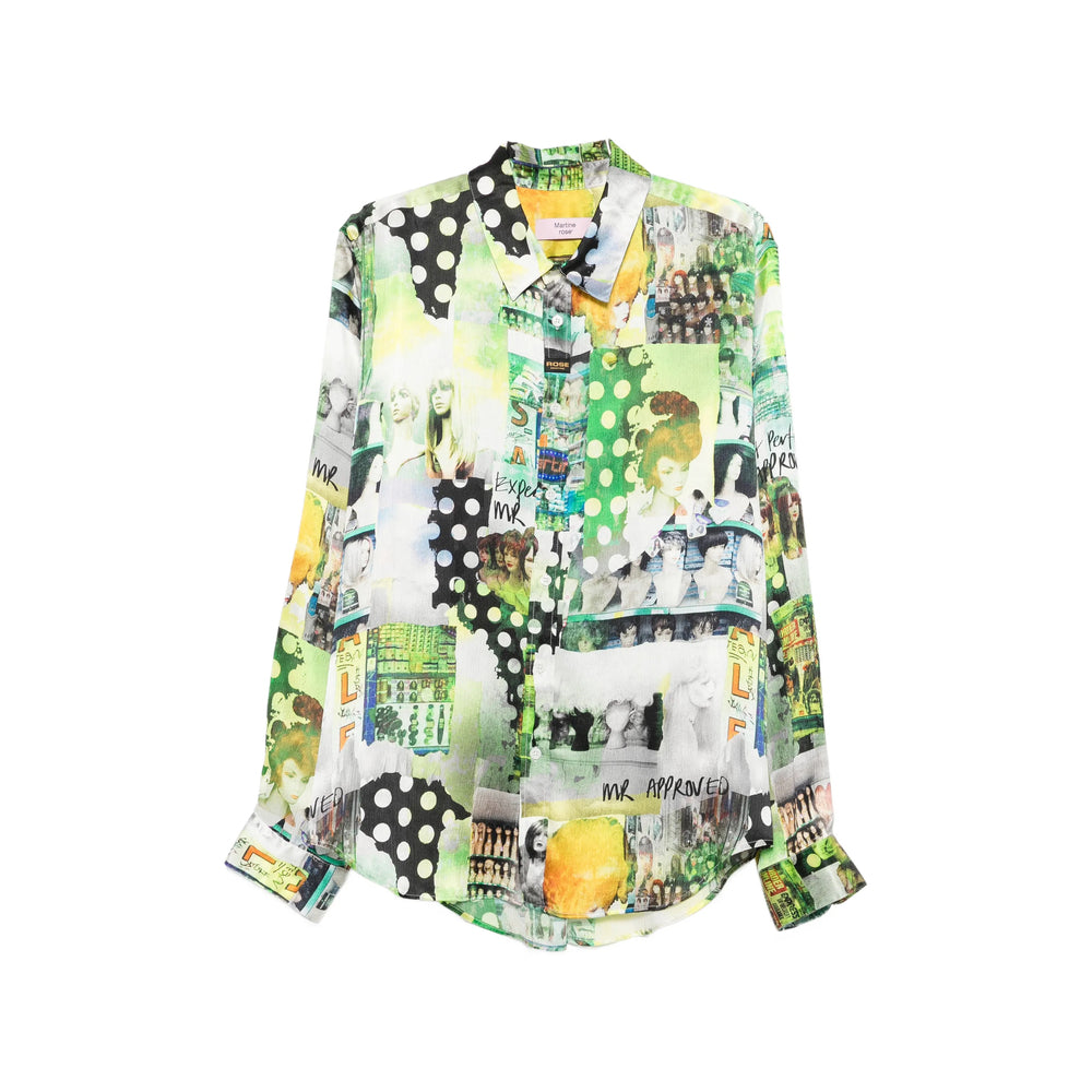 Martine Rose Green Shirts Men MARTINE ROSE