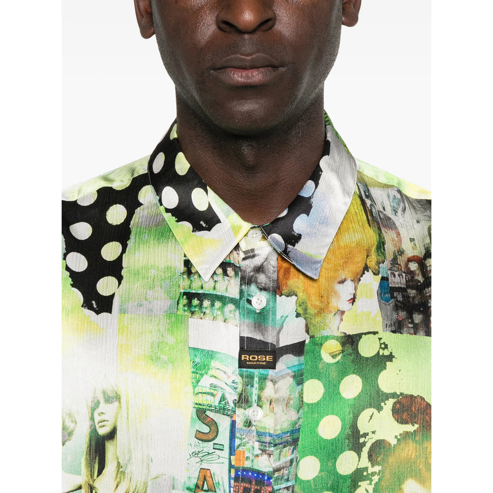 Martine Rose Green Shirts Men MARTINE ROSE
