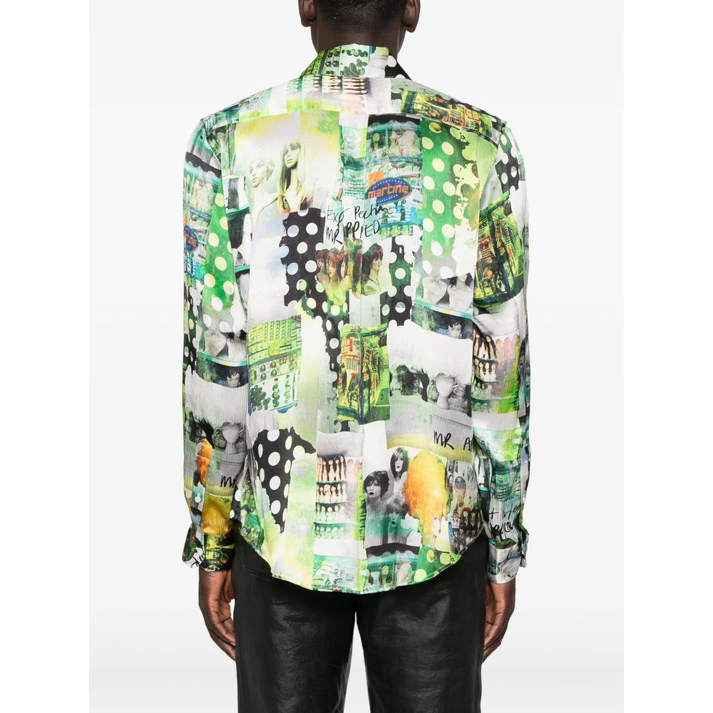 Martine Rose Green Shirts Men MARTINE ROSE