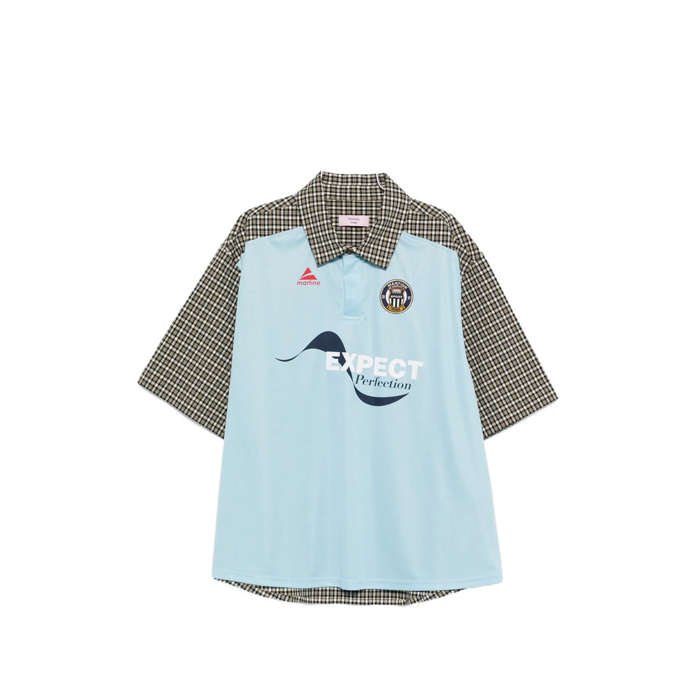 Martine Rose Blue Polo Shirts Men MARTINE ROSE
