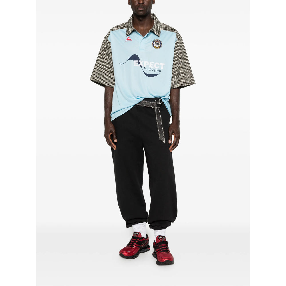 Martine Rose Blue Polo Shirts Men MARTINE ROSE